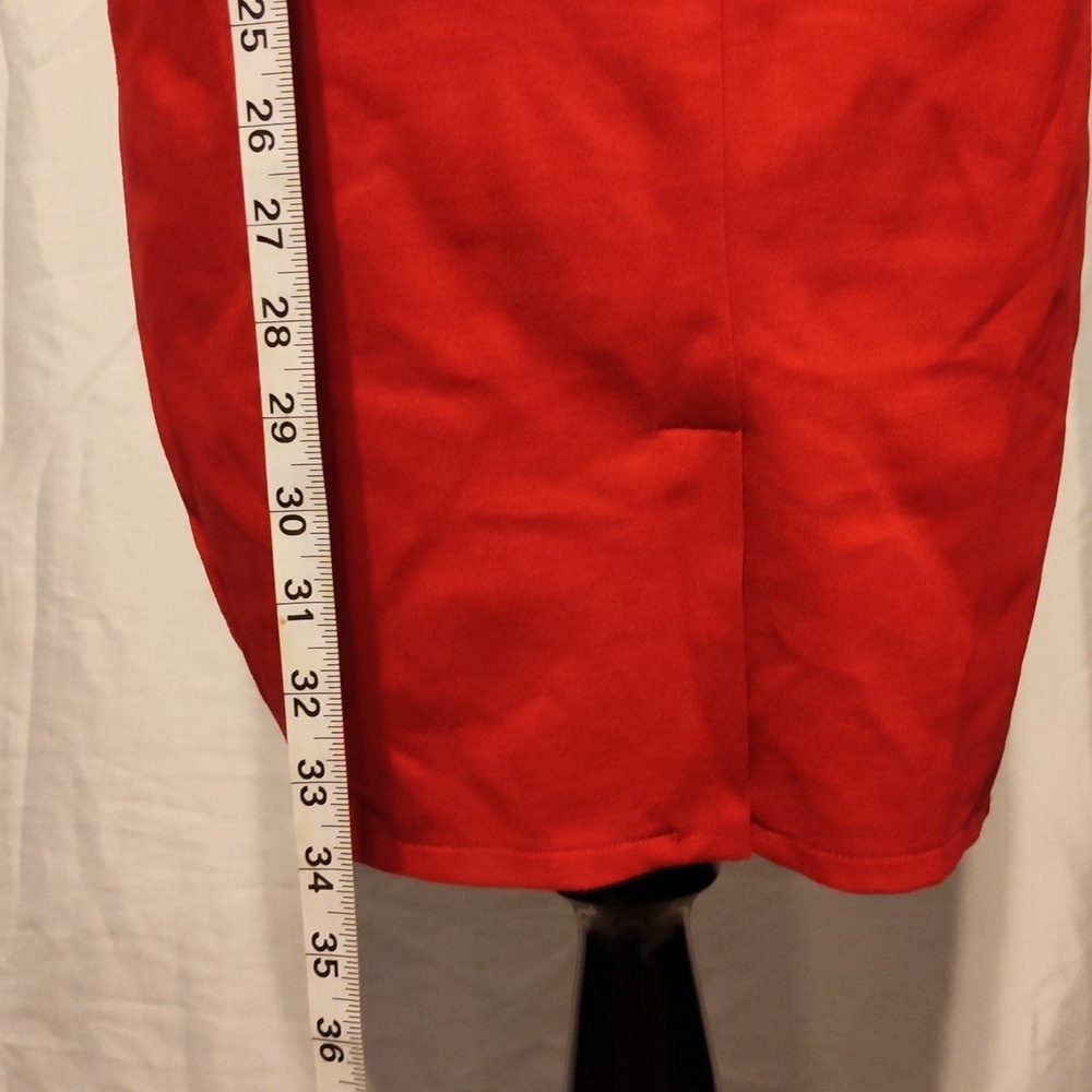 Guess Red cap-sleeve strappy dress size S - Picture 5 of 9